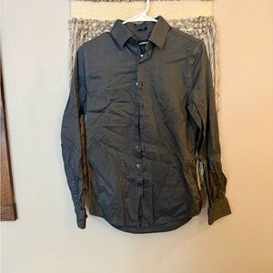 Express Charcoal Slim Fit Shirt